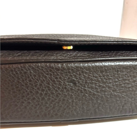 Coach vintage pebbles leather Dark Brown Leather Crossbody Bag - Picture 9 of 10